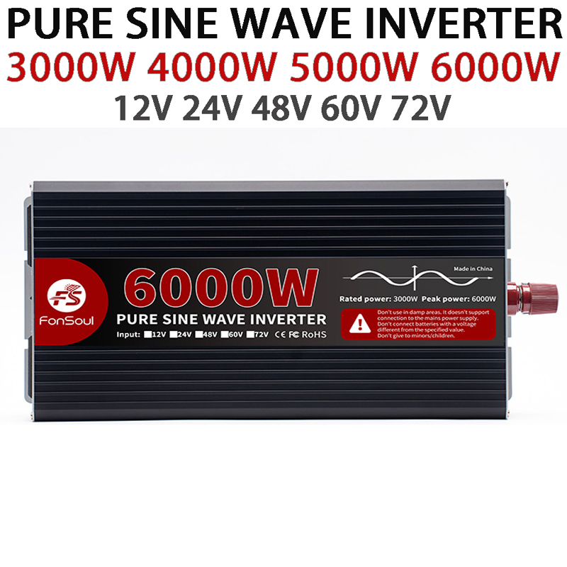 Pure Sine Wave Inverter 5000W 48V 220V - 6000W 5000W 4000W 3000W Reiner Sinus-Wechselrichter