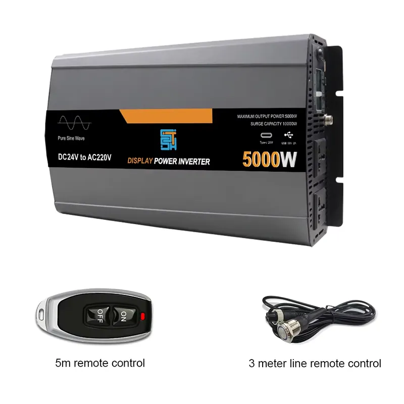 für Gleichstrom 12V 24V 48V zu – Pure Sine Wave Inverter 5000W 48V 220V Bewertung und Preis